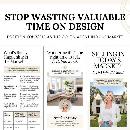 Home Seller Brochure | Editable Canva Template | Real Estate Marketing | Double-Sided Tri-Fold Brochure | Seller Guide | Open House Tri-Fold