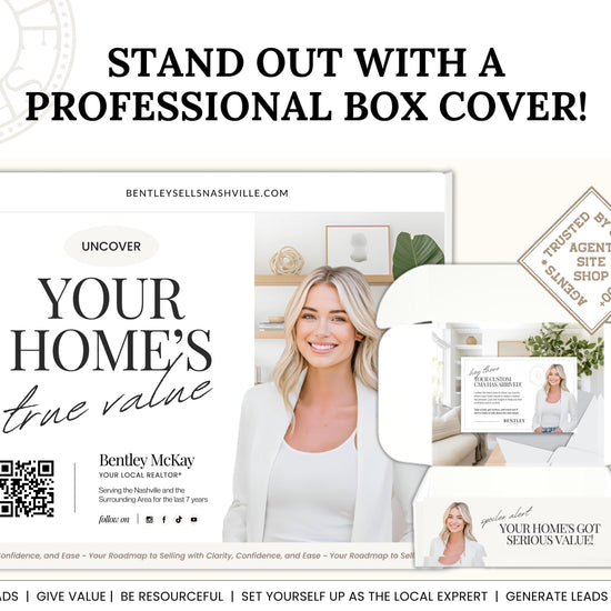 CMA Box Template | Real Estate Pre-Listing Box Cover | Listing Presentation Box | Box Cover | Real Estate Box Template | Custom CMA Box