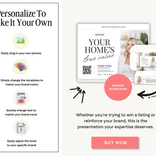 CMA Box Template | Real Estate Pre-Listing Box Cover | Listing Presentation Box | Box Cover | Real Estate Box Template | Custom CMA Box