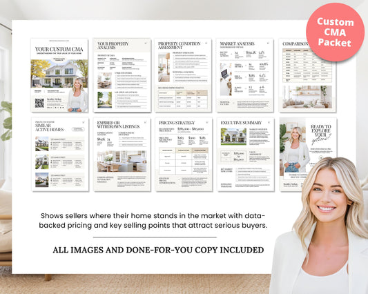 CMA Kit for Real Estate Agents | Real Estate CMA | Listing Presentation| Box Cover | Real Estate Box Template | Custom CMA Box | Home Equity