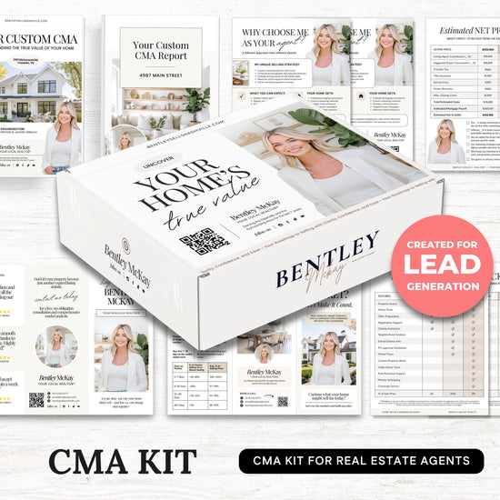 CMA Kit for Real Estate Agents | Real Estate CMA | Listing Presentation| Box Cover | Real Estate Box Template | Custom CMA Box | Home Equity