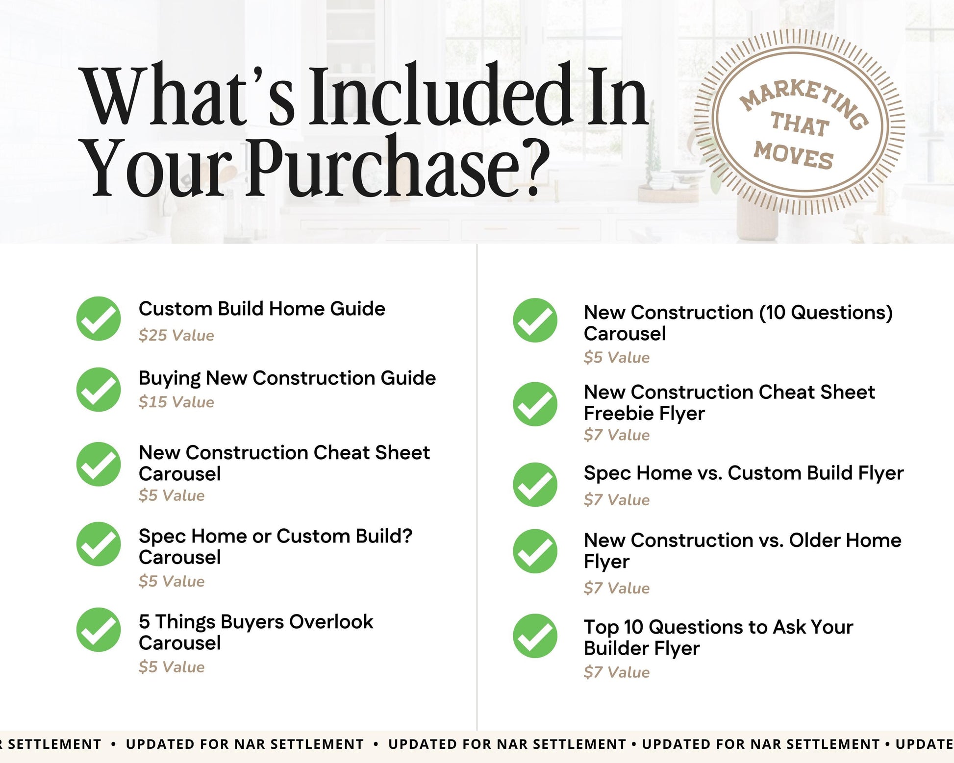 New Construction Bundle | New Home Builder Guide | New Construction Real Estate | New Home Construction Buyer | Real Estate Marketing| Canva