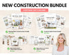 New Construction Bundle | New Home Builder Guide | New Construction Real Estate | New Home Construction Buyer | Real Estate Marketing| Canva
