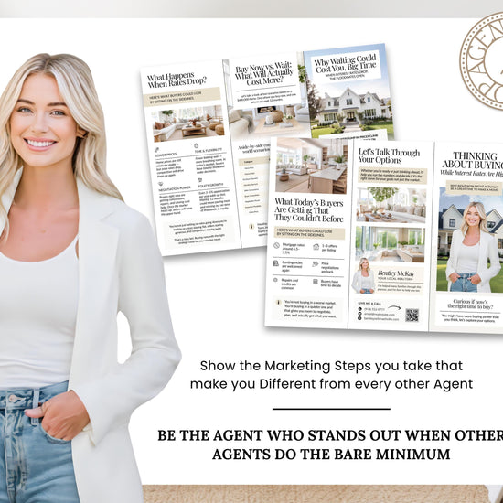 Home Buyer Brochure | Editable Canva Template | Real Estate Marketing | Double-Sided Tri-Fold Brochure | Buyer Guide | Open House Tri-Fold