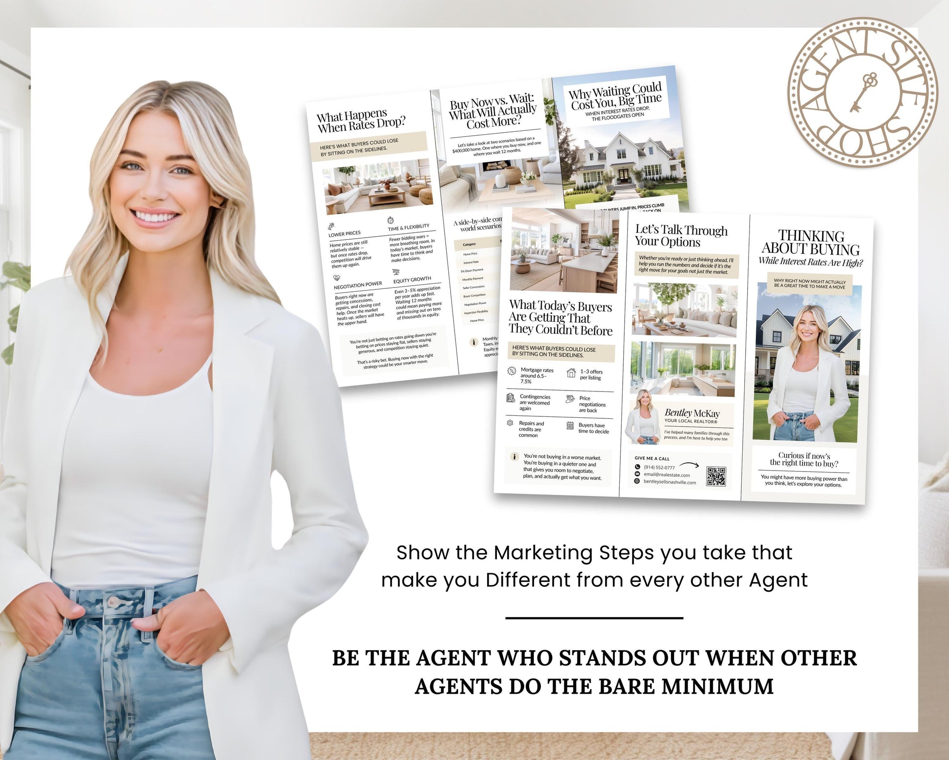 Home Buyer Brochure | Editable Canva Template | Real Estate Marketing | Double-Sided Tri-Fold Brochure | Buyer Guide | Open House Tri-Fold