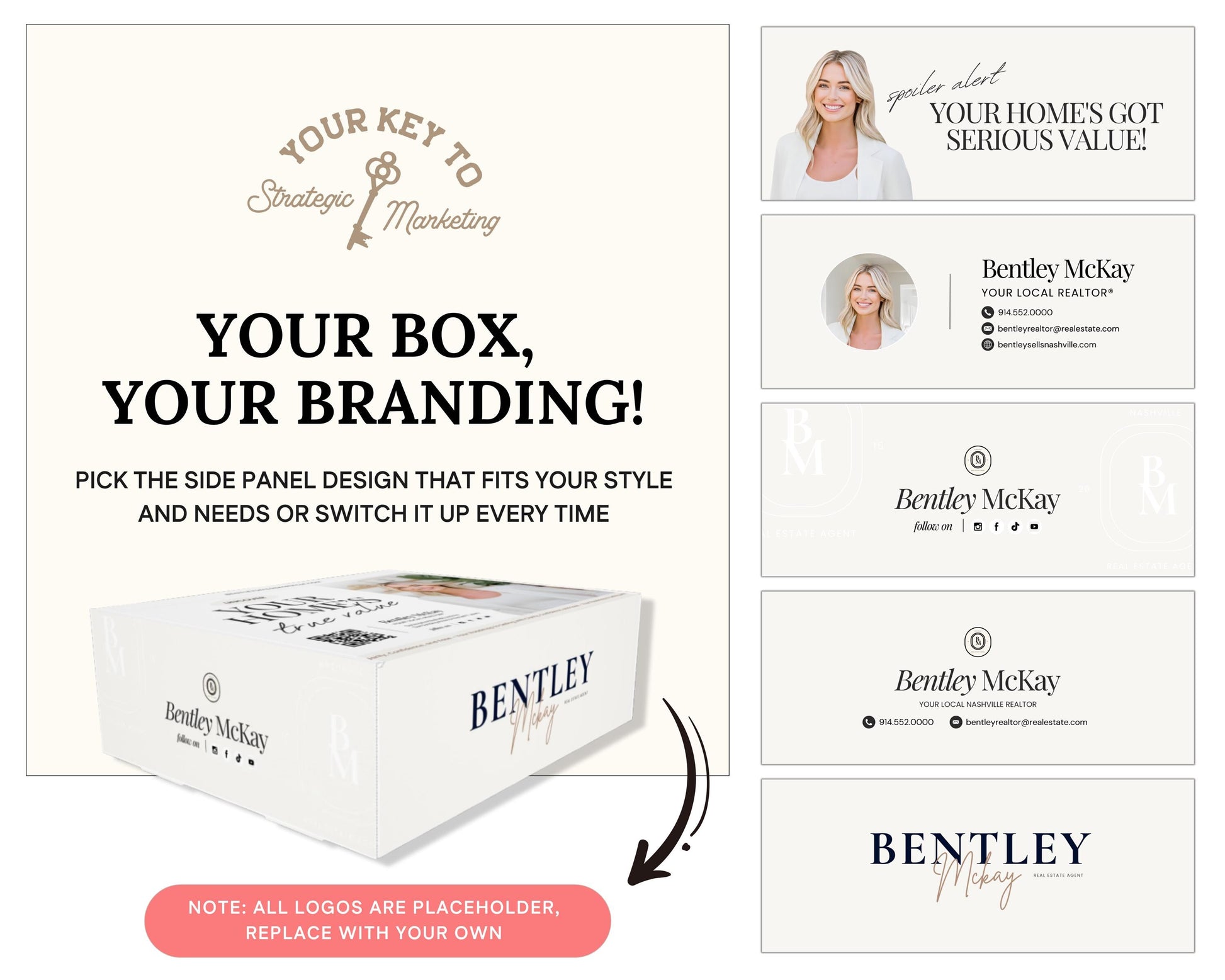 CMA Box Template | Real Estate Pre-Listing Box Cover | Listing Presentation Box | Box Cover | Real Estate Box Template | Custom CMA Box