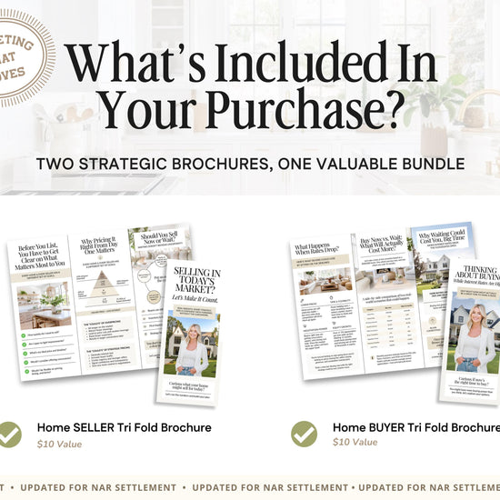 Home Buyer Brochure | Home Seller Brochure | Seller Guide | Double-Sided Tri-Fold Brochure | Buyer Guide | Open House | Seller Presentation