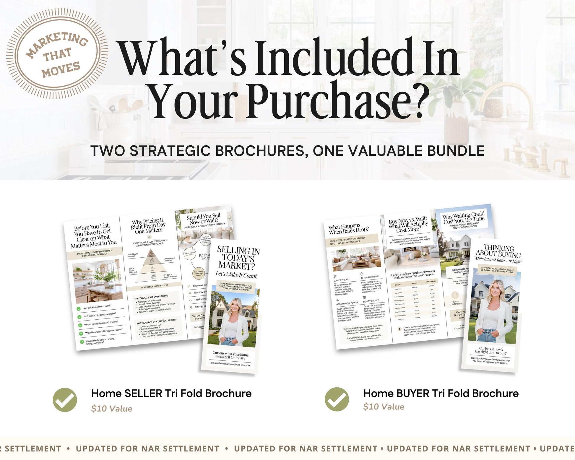 Home Buyer Brochure | Home Seller Brochure | Seller Guide | Double-Sided Tri-Fold Brochure | Buyer Guide | Open House | Seller Presentation