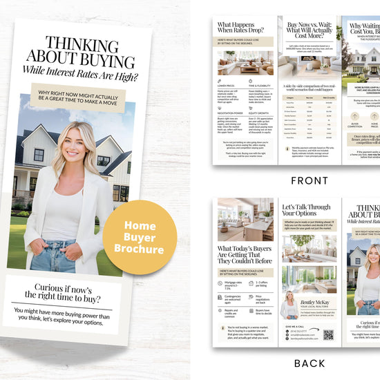 Home Buyer Brochure | Home Seller Brochure | Seller Guide | Double-Sided Tri-Fold Brochure | Buyer Guide | Open House | Seller Presentation