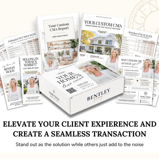 CMA Kit for Real Estate Agents | Real Estate CMA | Listing Presentation| Box Cover | Real Estate Box Template | Custom CMA Box | Home Equity