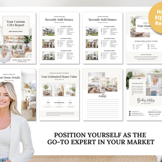 CMA Kit for Real Estate Agents | Real Estate CMA | Listing Presentation| Box Cover | Real Estate Box Template | Custom CMA Box | Home Equity