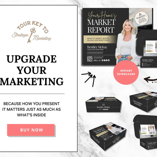 CMA Box for Real Estate Agent, Pre-listing Presentation, CMA Box Cover, Just Listed Flyer Seller, CMA Template, Home Equity Report, Canva