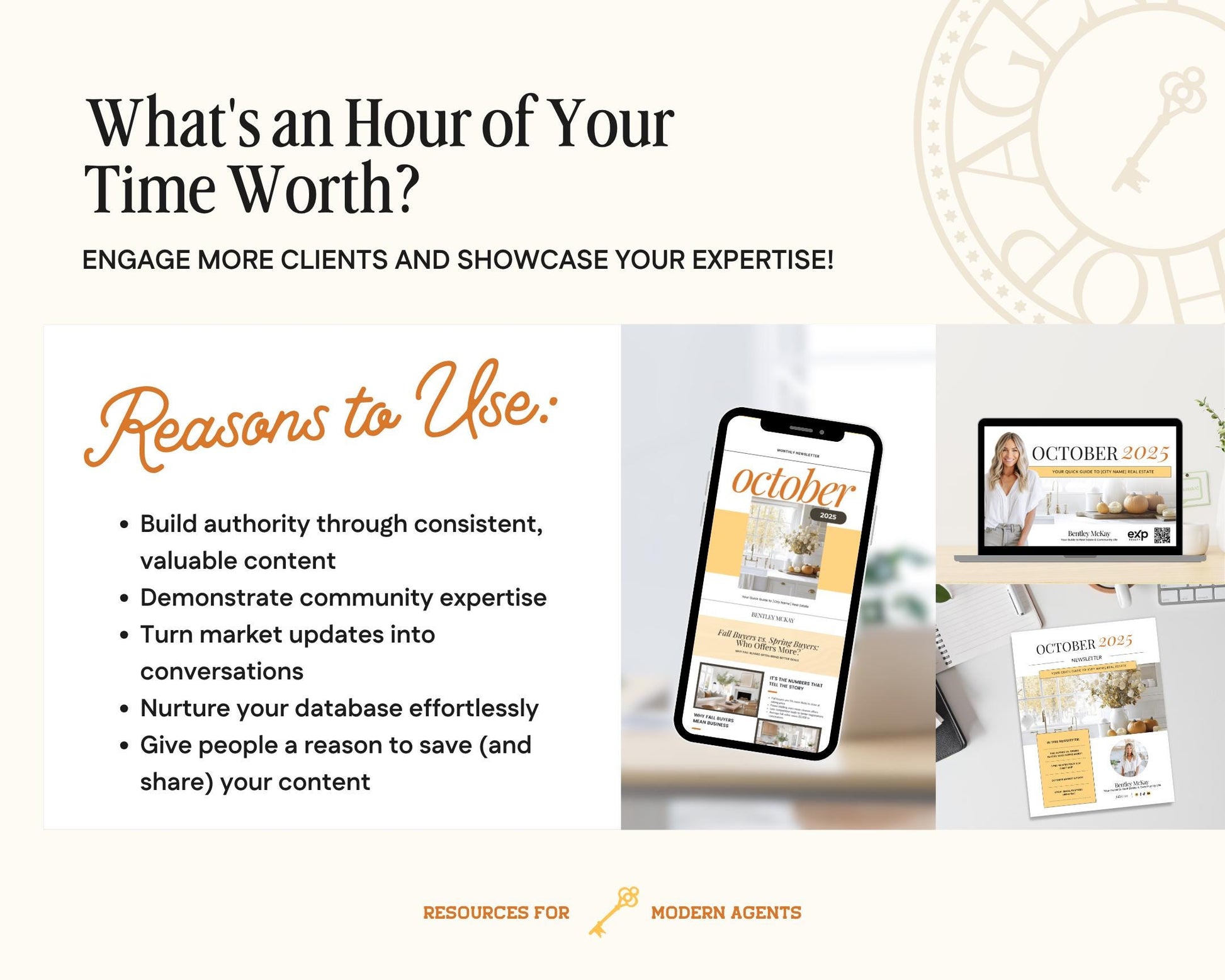 October Real Estate Newsletter | October Newsletter | Real Estate Email Marketing | Autumn Real Estate Template | Flodesk | Pumpkin Spice