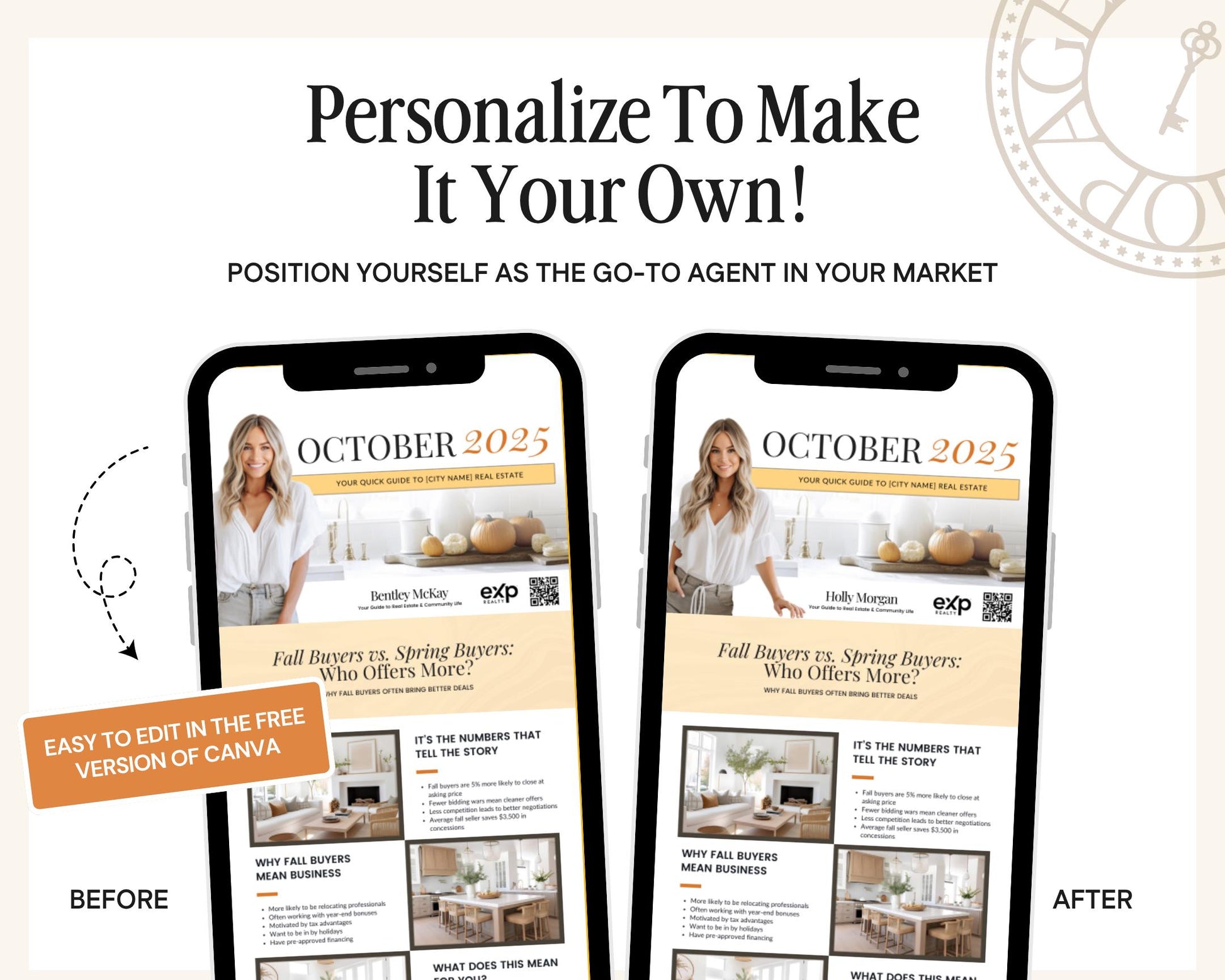 October Real Estate Newsletter | October Newsletter | Real Estate Email Marketing | Autumn Real Estate Template | Flodesk | Pumpkin Spice