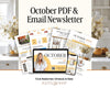 October Real Estate Newsletter | October Newsletter | Real Estate Email Marketing | Autumn Real Estate Template | Flodesk | Pumpkin Spice