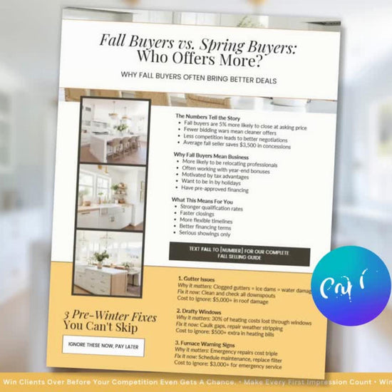 October Real Estate Newsletter | October Newsletter | Real Estate Email Marketing | Autumn Real Estate Template | Flodesk | Pumpkin Spice