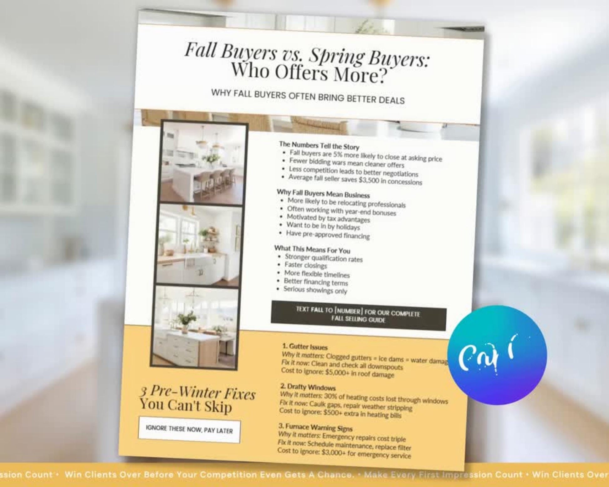 October Real Estate Newsletter | October Newsletter | Real Estate Email Marketing | Autumn Real Estate Template | Flodesk | Pumpkin Spice