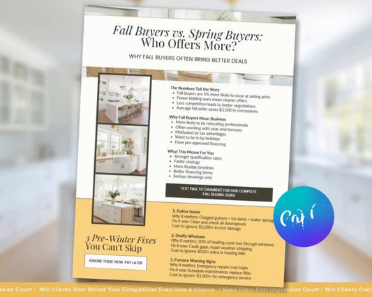 October Real Estate Newsletter | October Newsletter | Real Estate Email Marketing | Autumn Real Estate Template | Flodesk | Pumpkin Spice