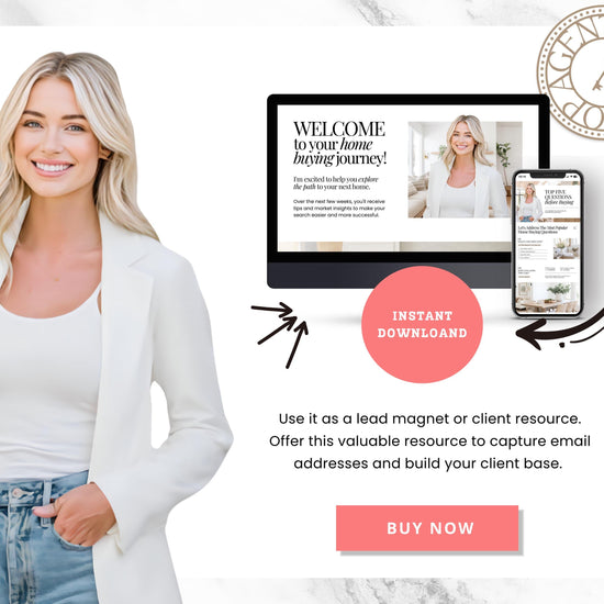 Buyer Leads Drip Campaign | Buyer Lead Email Templates | Realtor Marketing | Home Buyer Nurture | Real Estate Email Automation | Flodesk