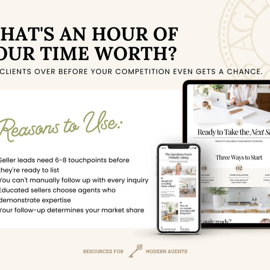 Seller Leads Drip Campaign | Seller Lead Email Templates | Realtor Marketing | Home Seller Nurture | Real Estate Email Automation | Flodesk