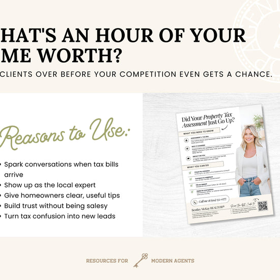 Property Tax Assessment Flyer | Neighborhood Farming Flyer | Introduction Flyer | Real Estate Marketing | Move-Up Buyer Lead Generation
