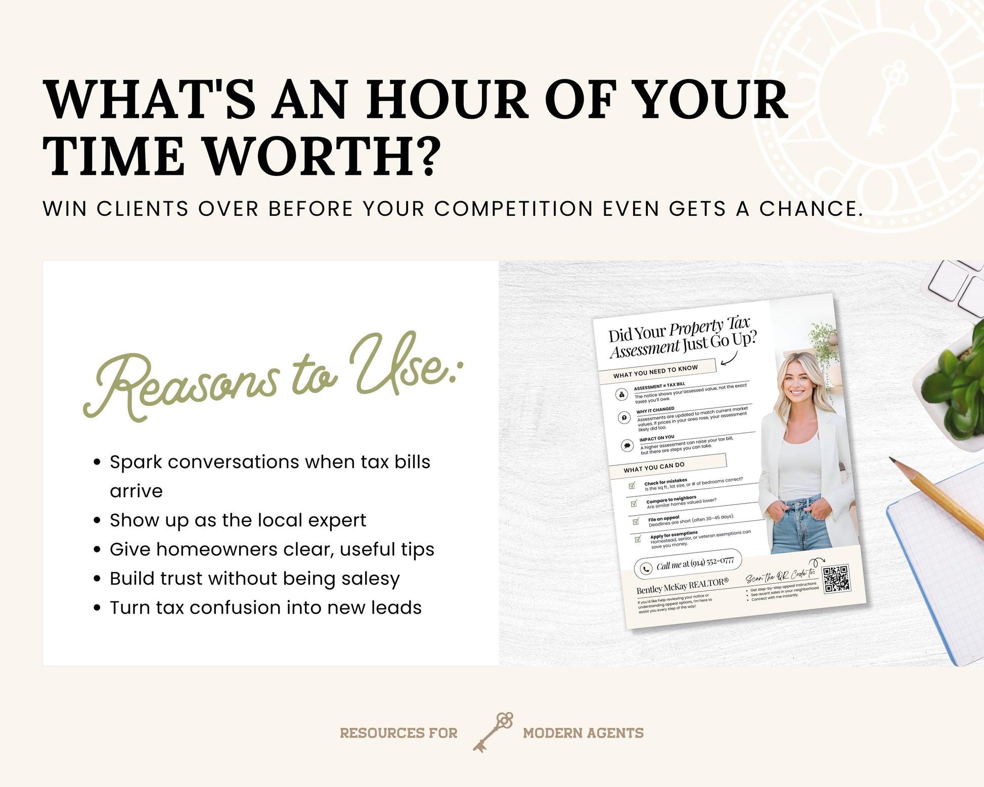Property Tax Assessment Flyer | Neighborhood Farming Flyer | Introduction Flyer | Real Estate Marketing | Move-Up Buyer Lead Generation