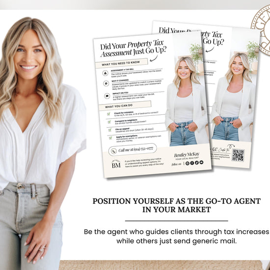 Property Tax Assessment Flyer | Neighborhood Farming Flyer | Introduction Flyer | Real Estate Marketing | Move-Up Buyer Lead Generation