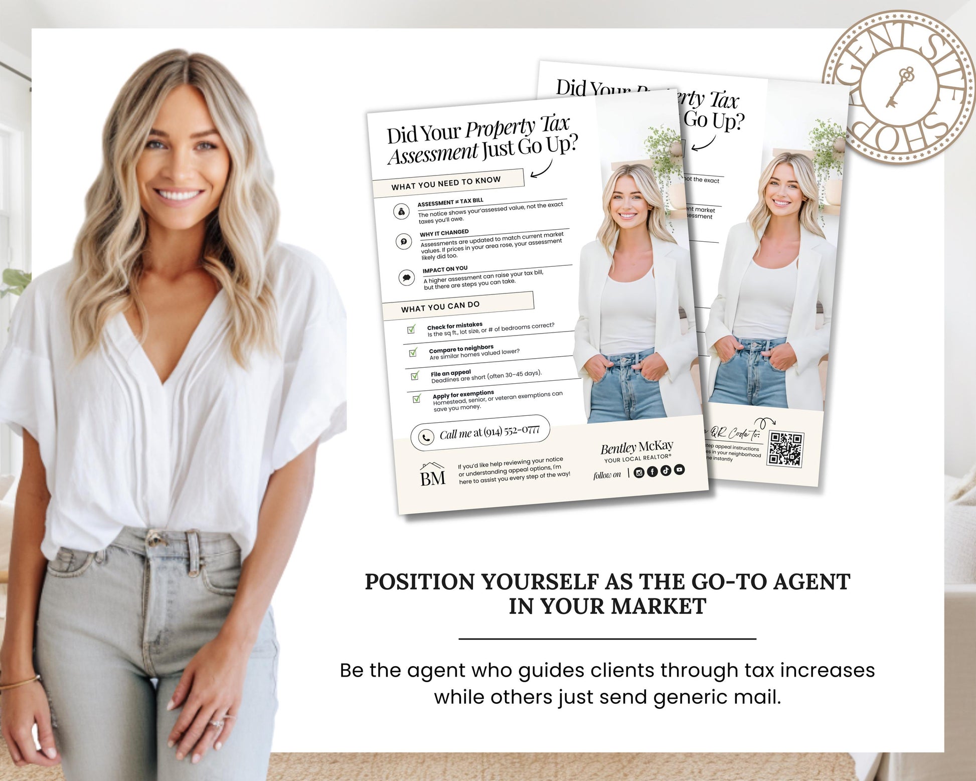 Property Tax Assessment Flyer | Neighborhood Farming Flyer | Introduction Flyer | Real Estate Marketing | Move-Up Buyer Lead Generation