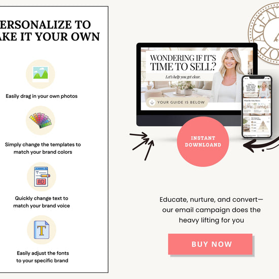 Seller Leads Drip Campaign | High Interest Rates | Realtor Marketing | Home Seller Nurture | Real Estate Email Automation | Flodesk
