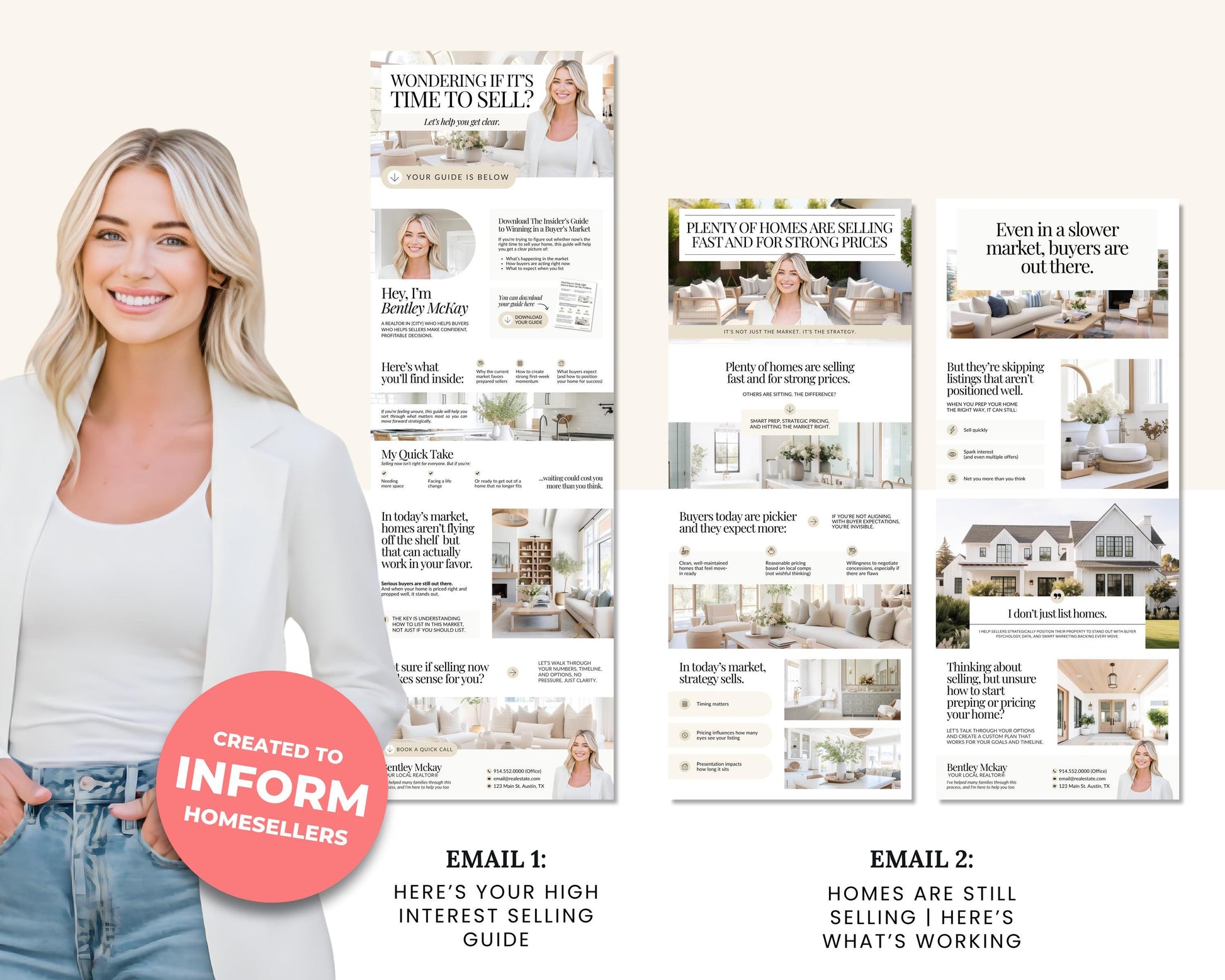 Seller Leads Drip Campaign | High Interest Rates | Realtor Marketing | Home Seller Nurture | Real Estate Email Automation | Flodesk