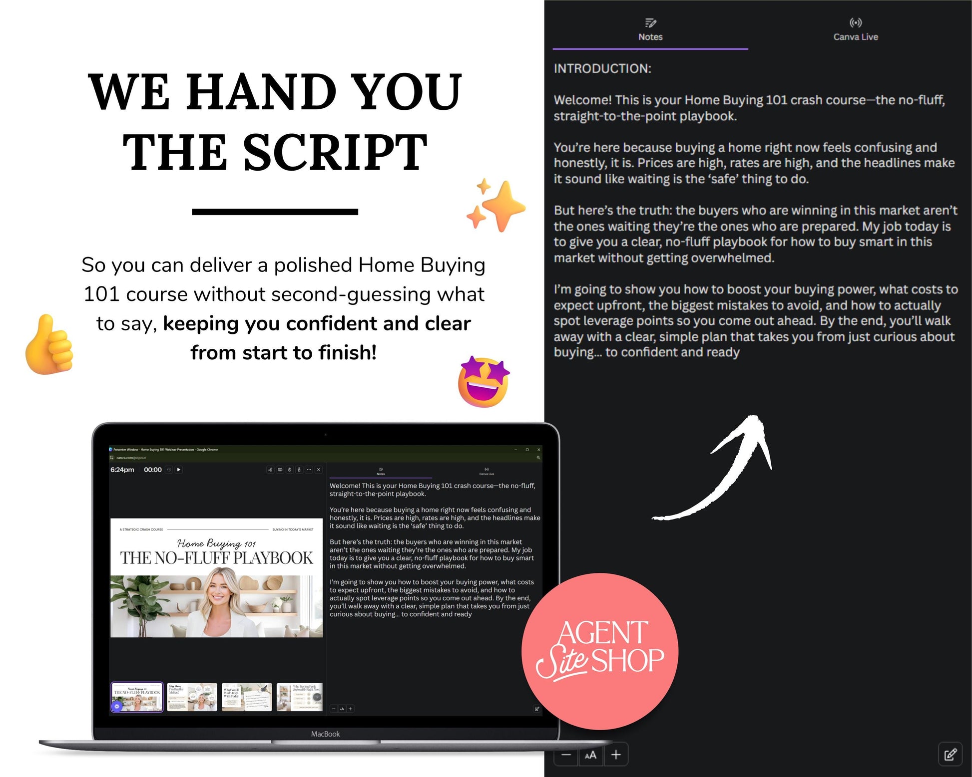 Home Buyer 101 Presentation | Home Buyer Seminar | Home Buyer Webinar | Real Estate Marketing | Lead Generation | Buyer Consultation | Canva