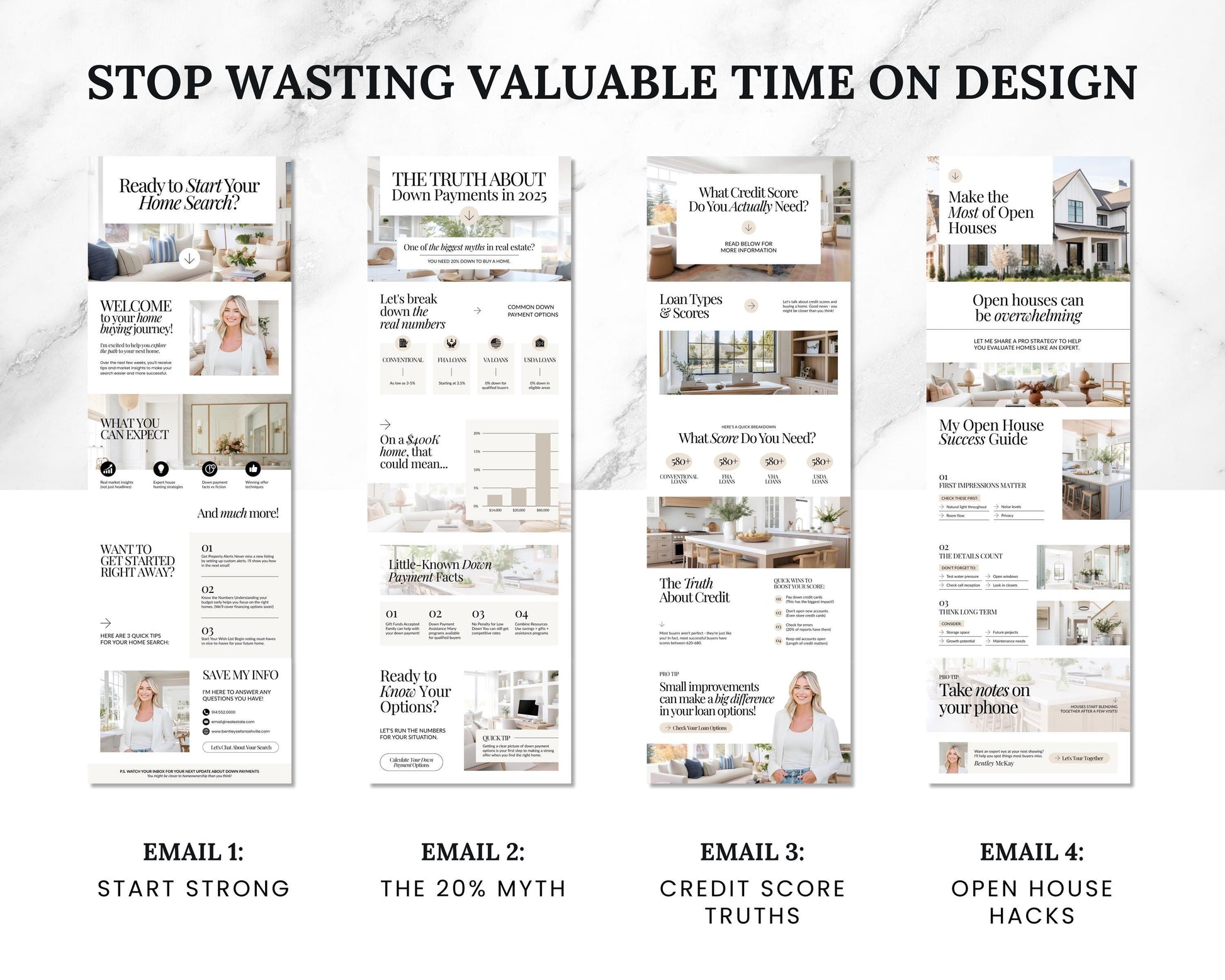 Buyer Leads Drip Campaign | Buyer Lead Email Templates | Realtor Marketing | Home Buyer Nurture | Real Estate Email Automation | Flodesk