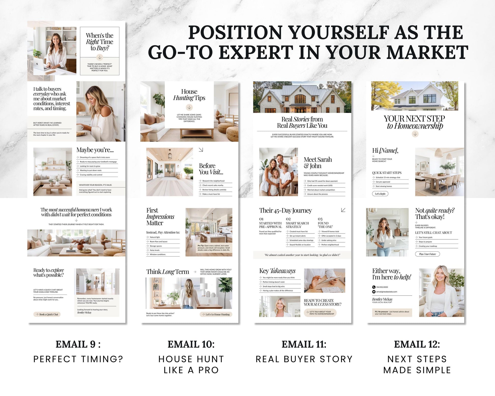 Buyer Leads Drip Campaign | Buyer Lead Email Templates | Realtor Marketing | Home Buyer Nurture | Real Estate Email Automation | Flodesk