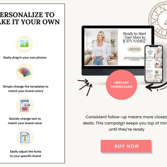 Relocation Email Drip Campaign | Buyer Lead Email Templates | Realtor Marketing | Relocation Nurture | Real Estate Email Automation |Flodesk