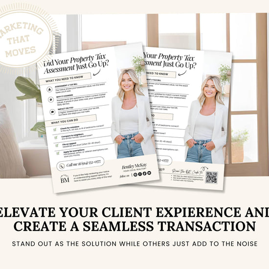 Property Tax Assessment Flyer | Neighborhood Farming Flyer | Introduction Flyer | Real Estate Marketing | Move-Up Buyer Lead Generation