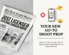 Real Estate Newspaper Prop Template, Large Newspaper Announcement, Custom Newspaper For Branding Photoshoot, Instant Download, Canva