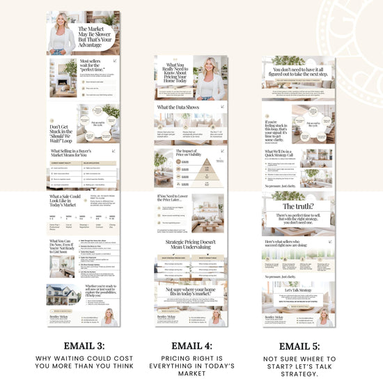 Seller Leads Drip Campaign | High Interest Rates | Realtor Marketing | Home Seller Nurture | Real Estate Email Automation | Flodesk