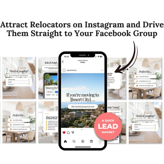 Create Your Own Relocation Facebook Group | Real Estate Agent Marketing | Relocation Guide | Home Buyer Guide | Real Estate Lead Generation