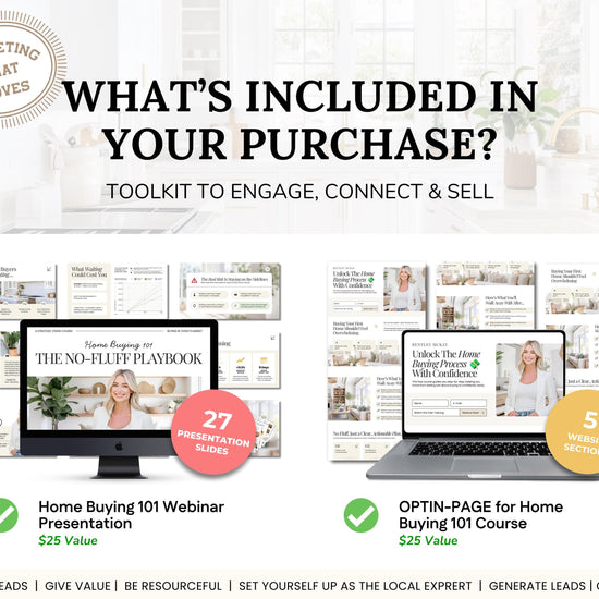 Home Buyer 101 Webinar & Optin Page | Real Estate Marketing | Lead Generation | Buyer Consultation | Home Buyer Seminar | Home Buyer Webinar