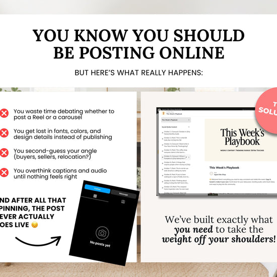 Monthly Marketing Membership | Real Estate Social Media Content | Monthly Content | Marketing Library | Real Estate Marketing | Daily Posts