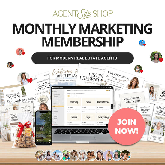 Monthly Marketing Membership | Real Estate Social Media Content | Monthly Content | Marketing Library | Real Estate Marketing | Daily Posts