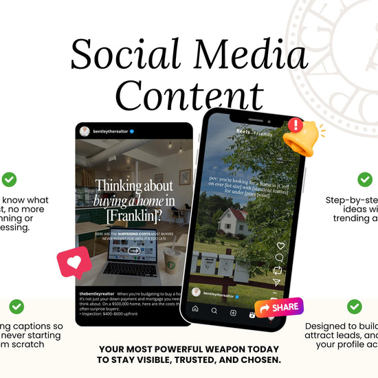 Monthly Marketing Membership | Real Estate Social Media Content | Monthly Content | Marketing Library | Real Estate Marketing | Daily Posts