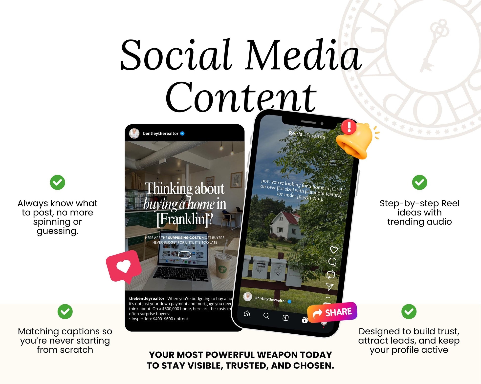 Monthly Marketing Membership | Real Estate Social Media Content | Monthly Content | Marketing Library | Real Estate Marketing | Daily Posts