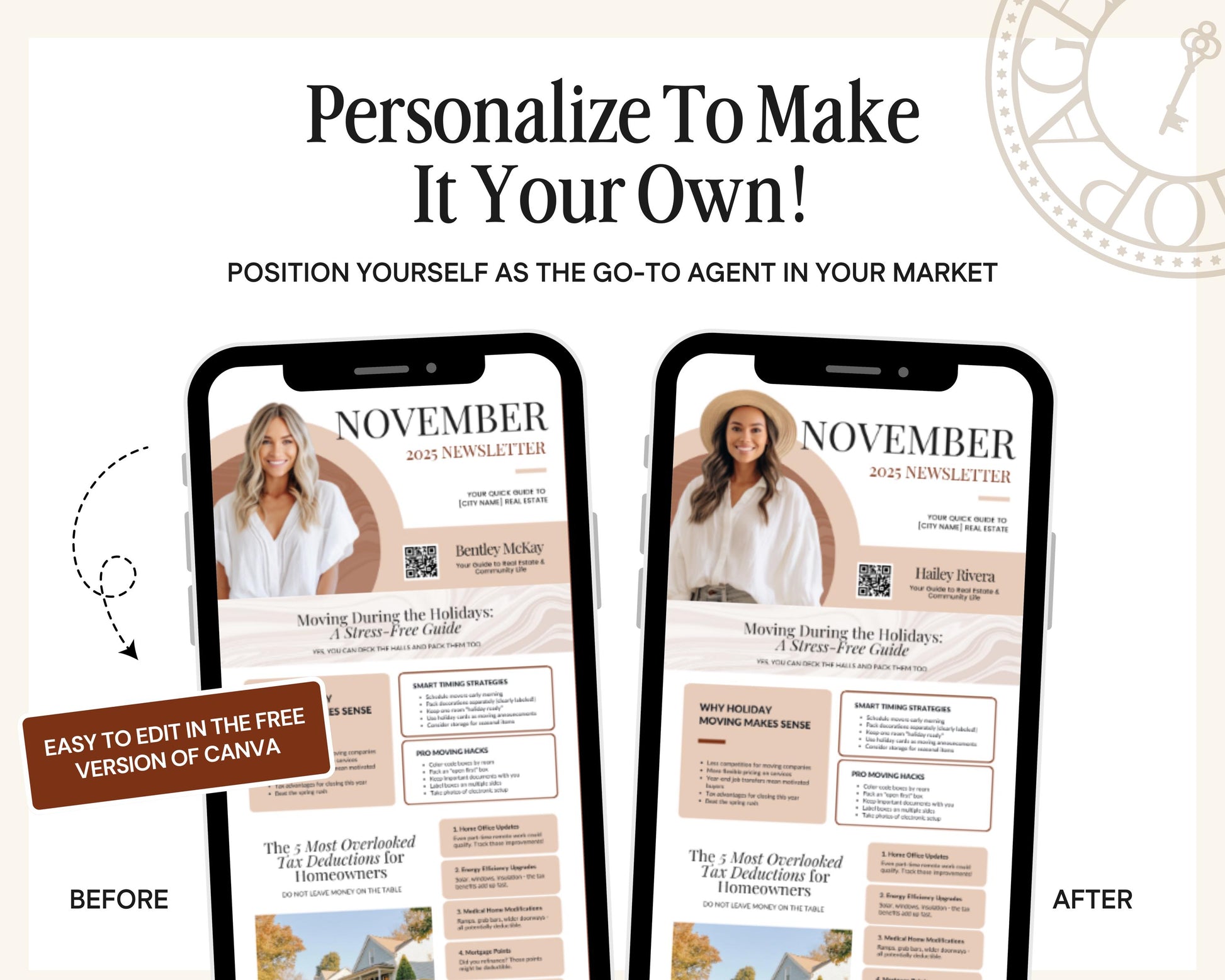 November Real Estate Newsletter | November Newsletter | Real Estate Email Marketing | Fall Real Estate Template | Flodesk | Thanksgiving