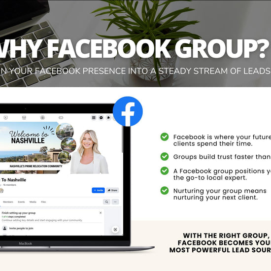 Create Your Own Relocation Facebook Group | Real Estate Agent Marketing | Relocation Guide | Home Buyer Guide | Real Estate Lead Generation