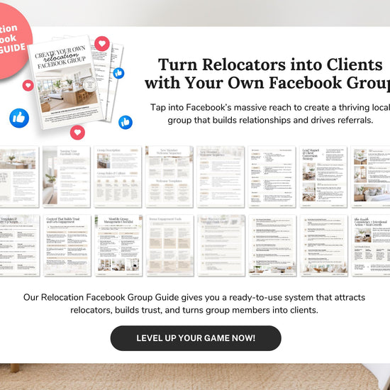Create Your Own Relocation Facebook Group | Real Estate Agent Marketing | Relocation Guide | Home Buyer Guide | Real Estate Lead Generation
