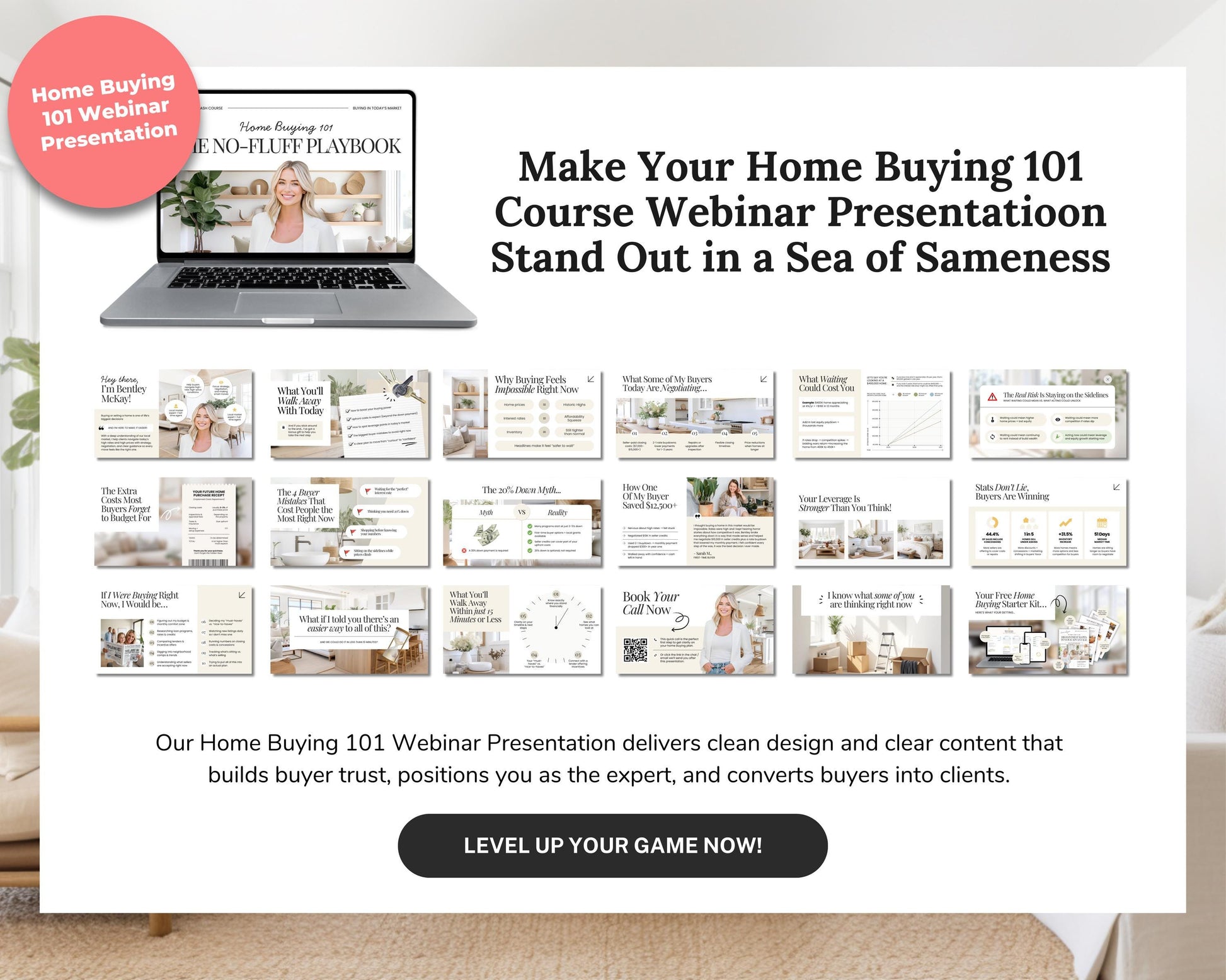 Home Buyer 101 Webinar & Optin Page | Real Estate Marketing | Lead Generation | Buyer Consultation | Home Buyer Seminar | Home Buyer Webinar