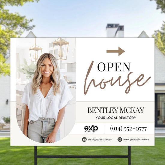 Real Estate Yard Sign Template | For Sale Sign | Property Sign | Open House Directional | Real Estate Sold Sign | Canva For Sale| Sign Rider
