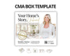 CMA Box Template | Real Estate Pre-Listing Box Cover | Listing Presentation Box | Box Cover | Real Estate Box Template | Custom CMA Box