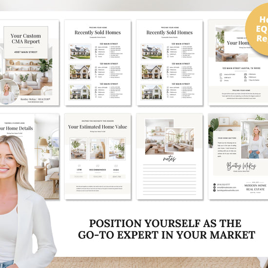 CMA Kit for Real Estate Agents | Real Estate CMA | Listing Presentation| Box Cover | Real Estate Box Template | Custom CMA Box | Home Equity